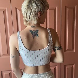 John Gault red heart top